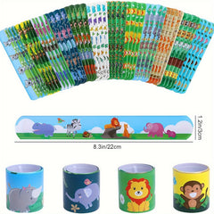 24 Pack Jungle Safari Party Favors Snap Bands Animal Print Theme