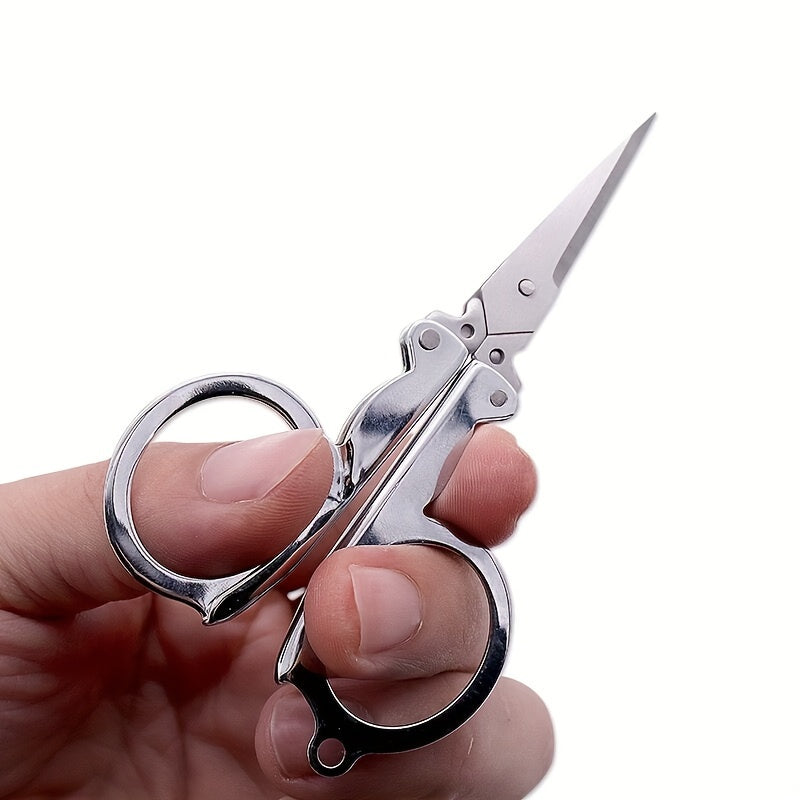 Portable Stainless Steel Scissors for Travel and Emergencies