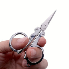 Portable Stainless Steel Scissors for Travel and Emergencies