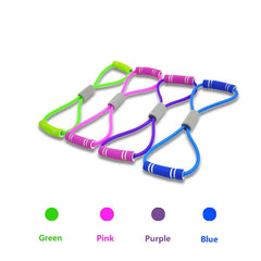 8 Shaped Resistance Bands for Home Workout and Physical Therapy
