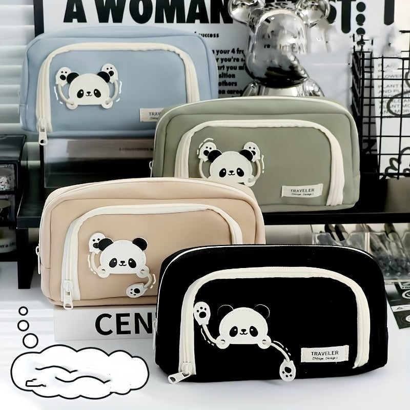 Panda Large Capacity Pencil Case for School Students