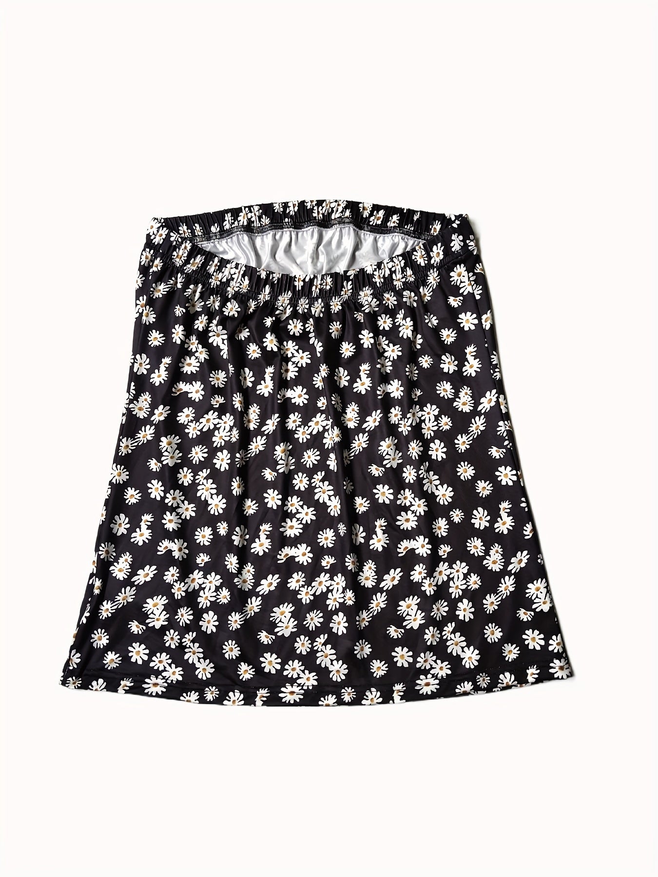 Flower Print Tube Top Sleeveless Casual Summer Top