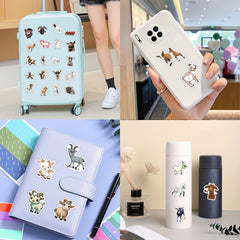 62pcs Goat Vinyl Stickers for Water Bottle Laptop Luggage Cup Computer
