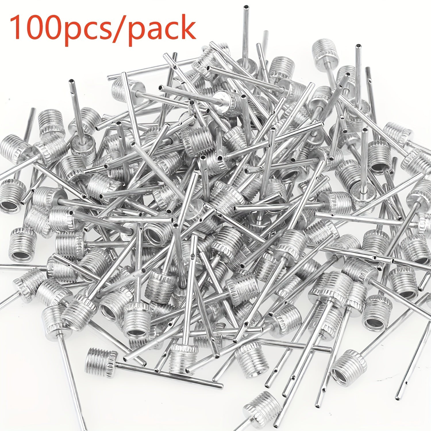 100pcs Basketball Pump Needles Air Pump Needles with Storage Box
