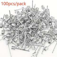 100pcs Basketball Pump Needles Air Pump Needles with Storage Box