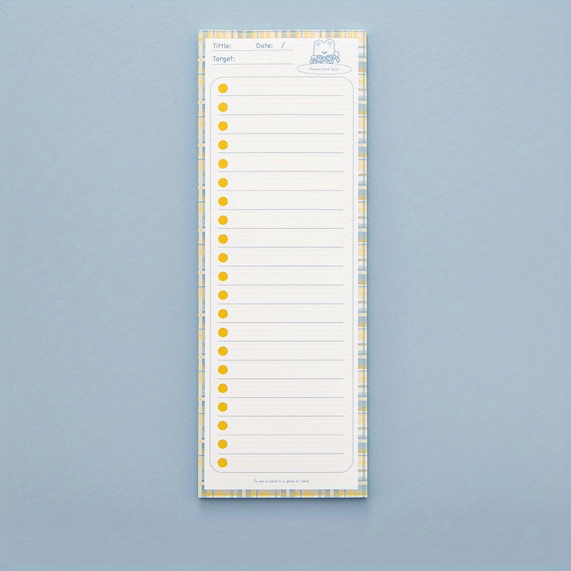 Book Cartoon Long Strip Planner for Students