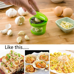 Garlic Press Kitchen Gadget - Multifunctional Garlic Peeler
