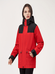 3-in-1 Fleece Hooded Jacket for Women - Waterproof & Windproof