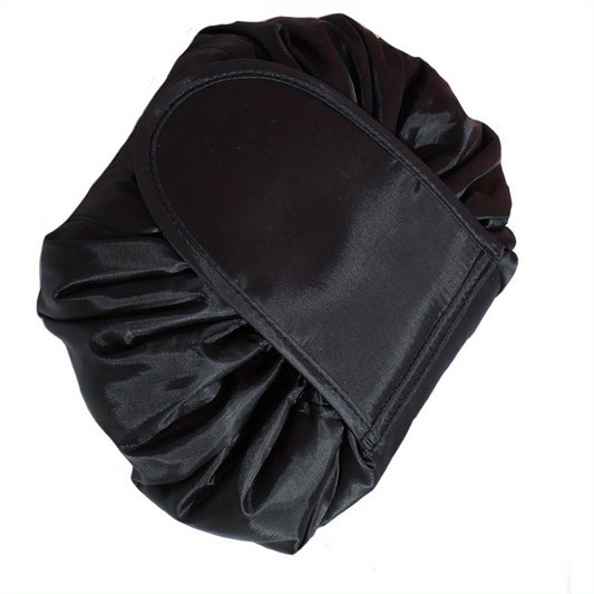 Lazy Drawstring Cosmetic Pouch Bag Portable Makeup Toiletry Kit Organizer