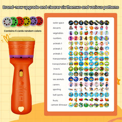 Interactive Projection Toy with 48 Patterns Animals Vegetables Letters