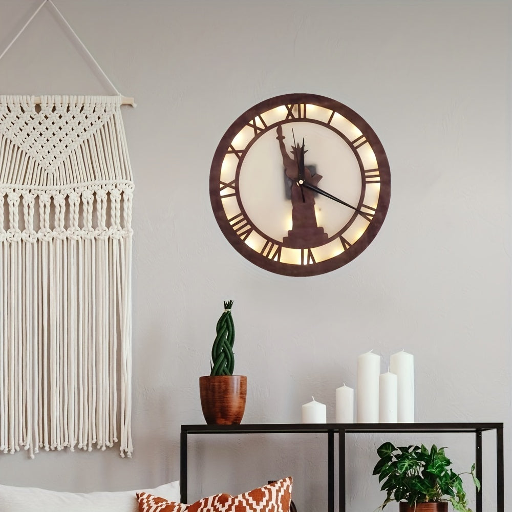LED Goddess Styling Clock Creative Lamp