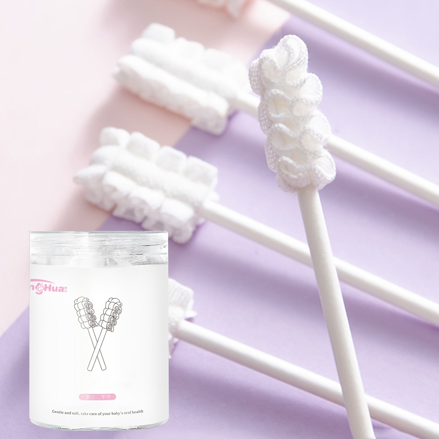 30pcs Baby Oral Cleaner Mouth Cleaner Gauze Baby Toothbrush