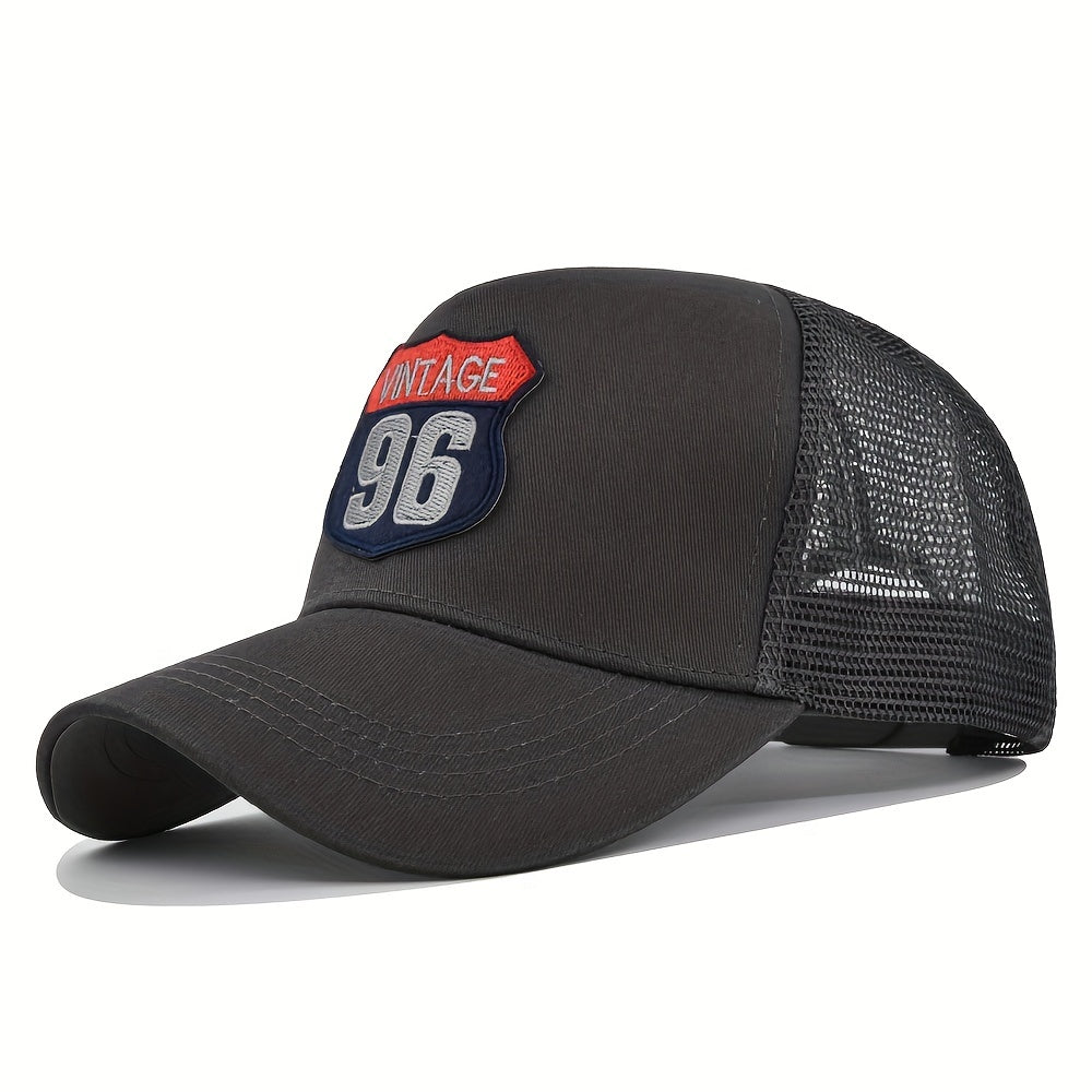 Casual Duck Embroidered Baseball Cap Mesh Sun Visor