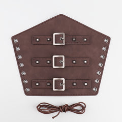 Leather Armguard Medieval Buckle Arm Protector Cosplay Props