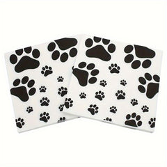 20pcs Dog Paw Prints Birthday Party Supplies Animal Theme Decorations