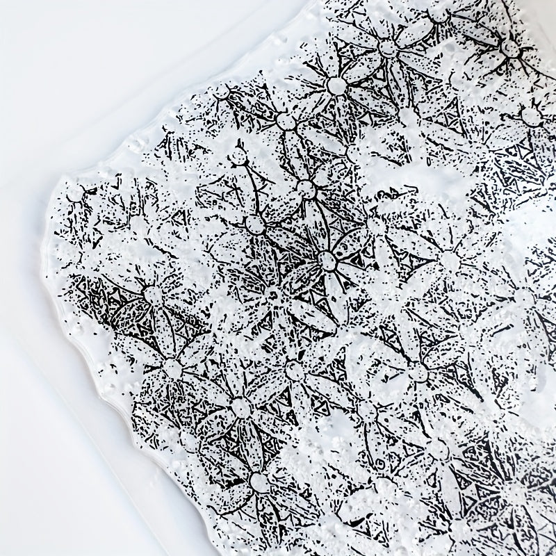 Flower Background Clear Silicone Stamp for Card Making DIY Scrapbooking