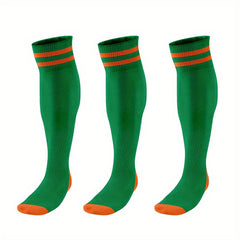 3 Pairs Men's Breathable Soccer Thigh Socks for Sports