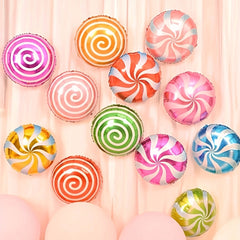 10pcs Lollipop Aluminum Foil Balloons Birthday Party Decoration