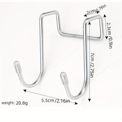 Stainless Steel Double S Hook Holder Heavy Duty Punching Clothes Hanger