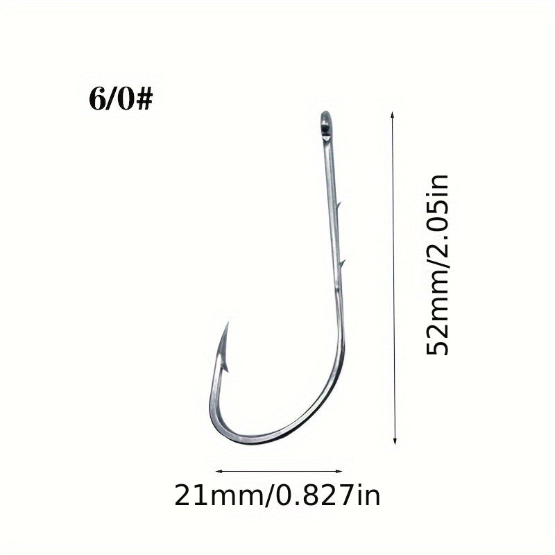 50pcs Long Shank Barbed Bait Holder Fishing Hook
