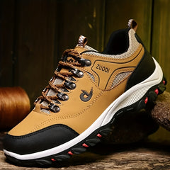 Men's Lace Up Durable Hiking Shoes for Outdoor Activities
