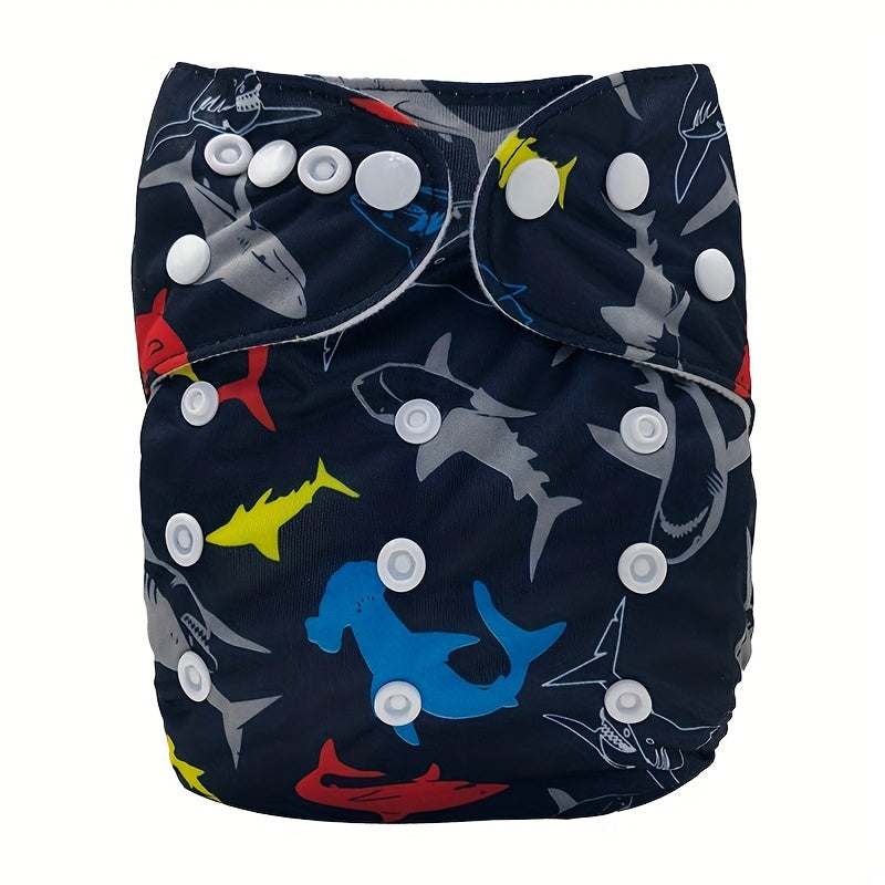 Bamboo Charcoal Cloth Diaper With Inserts Reusable All In One