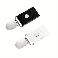 2pcs PU Leather Hat Clip For Travel Handbag Luggage Hat Keeper