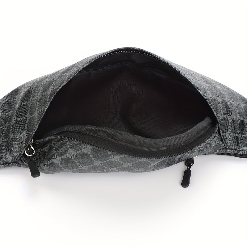 Men's Leather Multifunctional Waist Bag Fanny Pack Messenger Bag