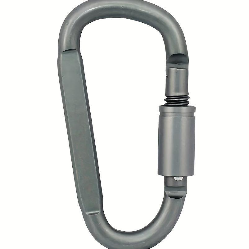 3pcs D-shaped Buckle Carabiner Keychain For Outdoor Camping Hiking