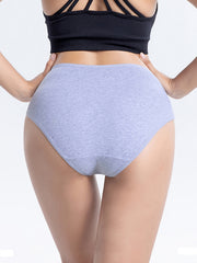 6pcs Comfy Solid Briefs Stretchy Intimates Panties