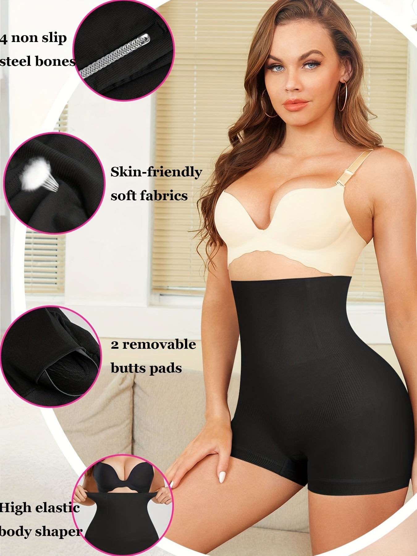 High Waist Shaping Shorts Compression Tummy Control Slimmer Shorts