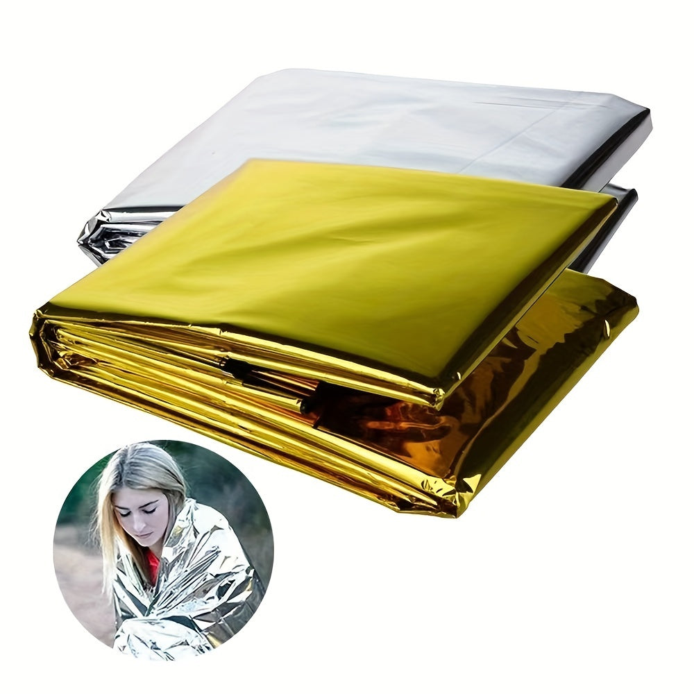 3pcs Emergency Blankets Outdoor Survival Gear Camping Supplies