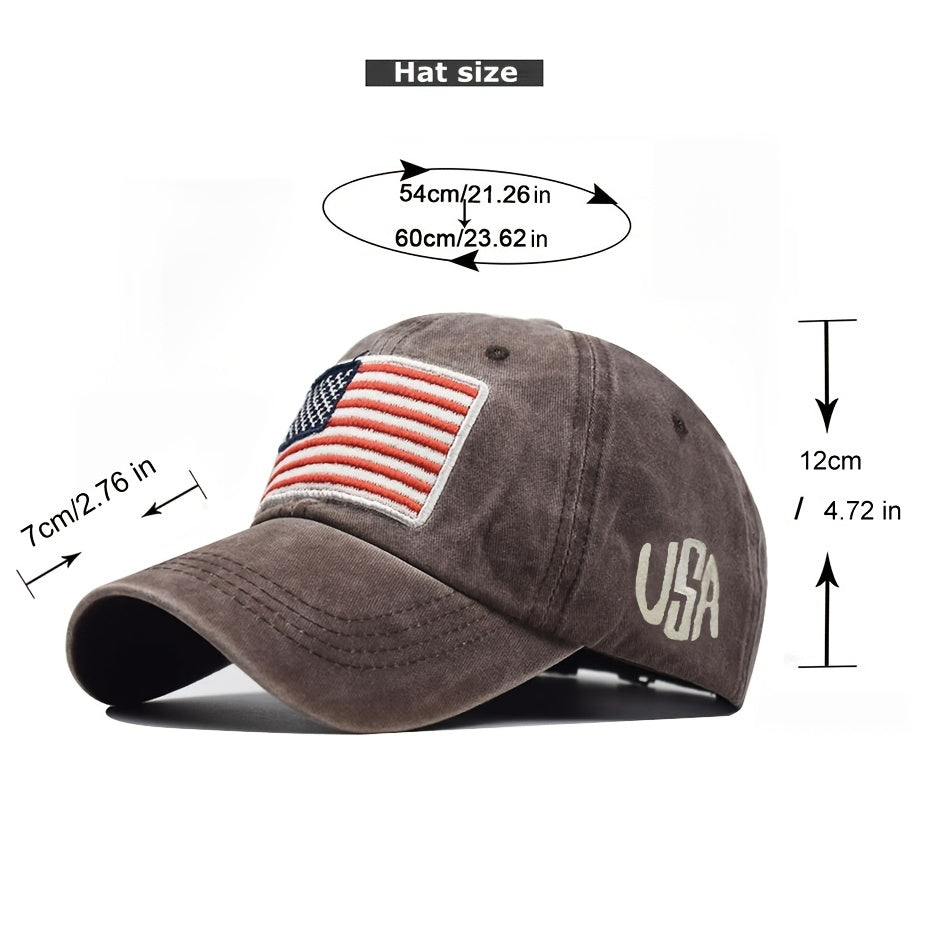 American Flag Baseball Cap One Size