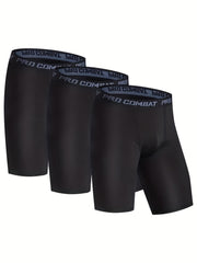 3pcs Quick Dry Compression Shorts for Cycling Swimming Running