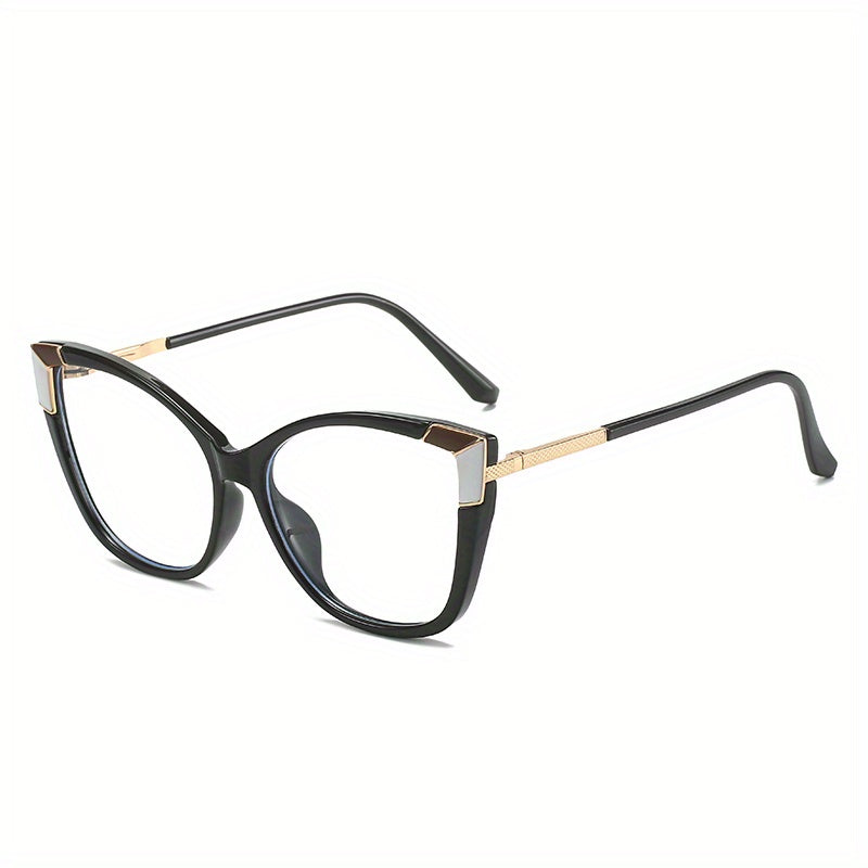 Cat Eye Clear Lens Glasses for Women TR90 Anti Blue Light Glasses