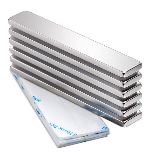 6pcs Neodymium Bar Magnets 60 X 10 X 3 Mm