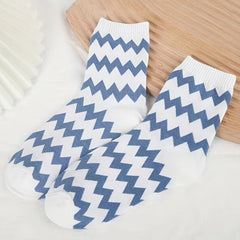Men's Striped Crew Socks Breathable Comfy Casual Unisex Outdoor Socks