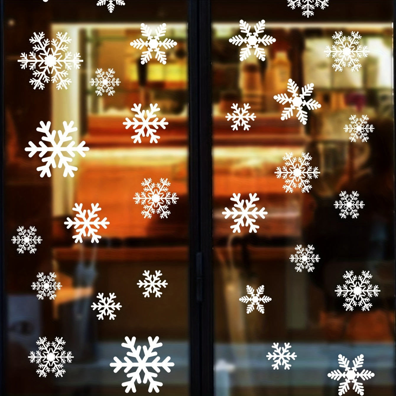 Christmas Snowflake Window Sticker Removable Waterproof Vinyl Wall Decor