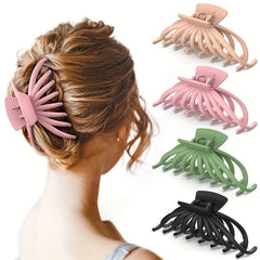 Frosted Hair Claw Style Back Head Hair Clip Non slip Hair Accessories