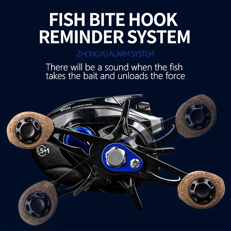 BILLINGS BH Series 6 5 1 Gear Ratio 18LB Max Drag Baitcasting Reel