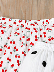 3pcs Print Baby Girl's Shorts Bread Pants Comfy Shorts