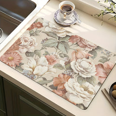 Colorful Dish Drying Pad Coffee Machine Drain Mat