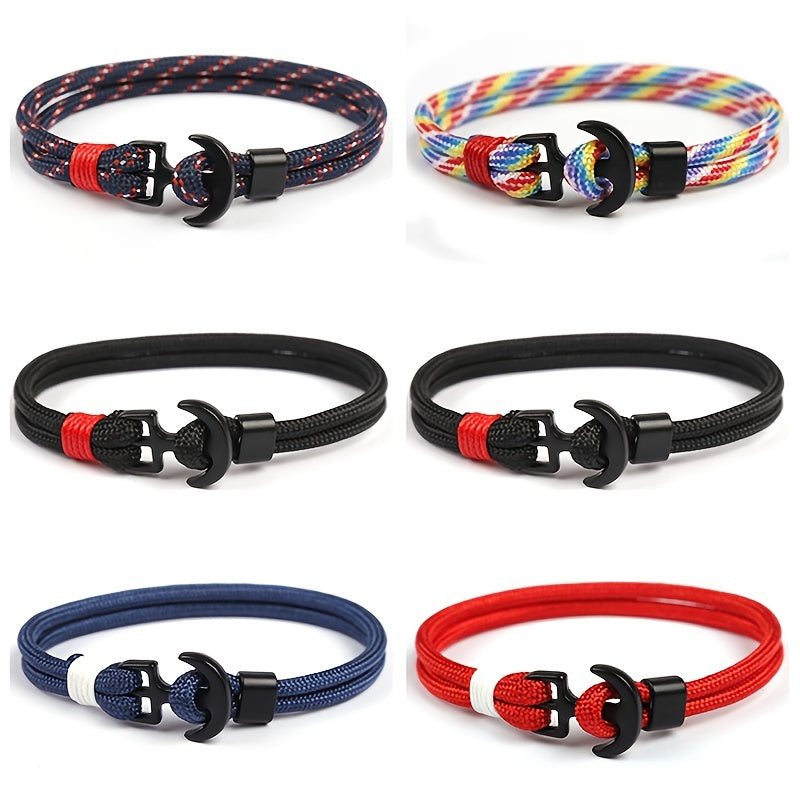 Retro Anchor Statement Bracelet Punk Bracelet For Men
