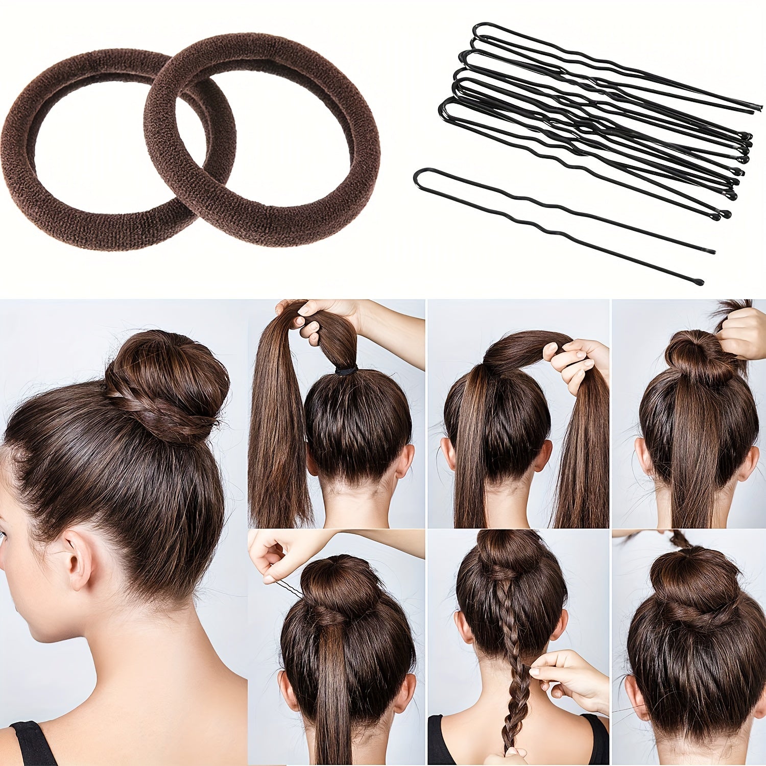 Hair Bun Shaper Set with Bun Maker Kit