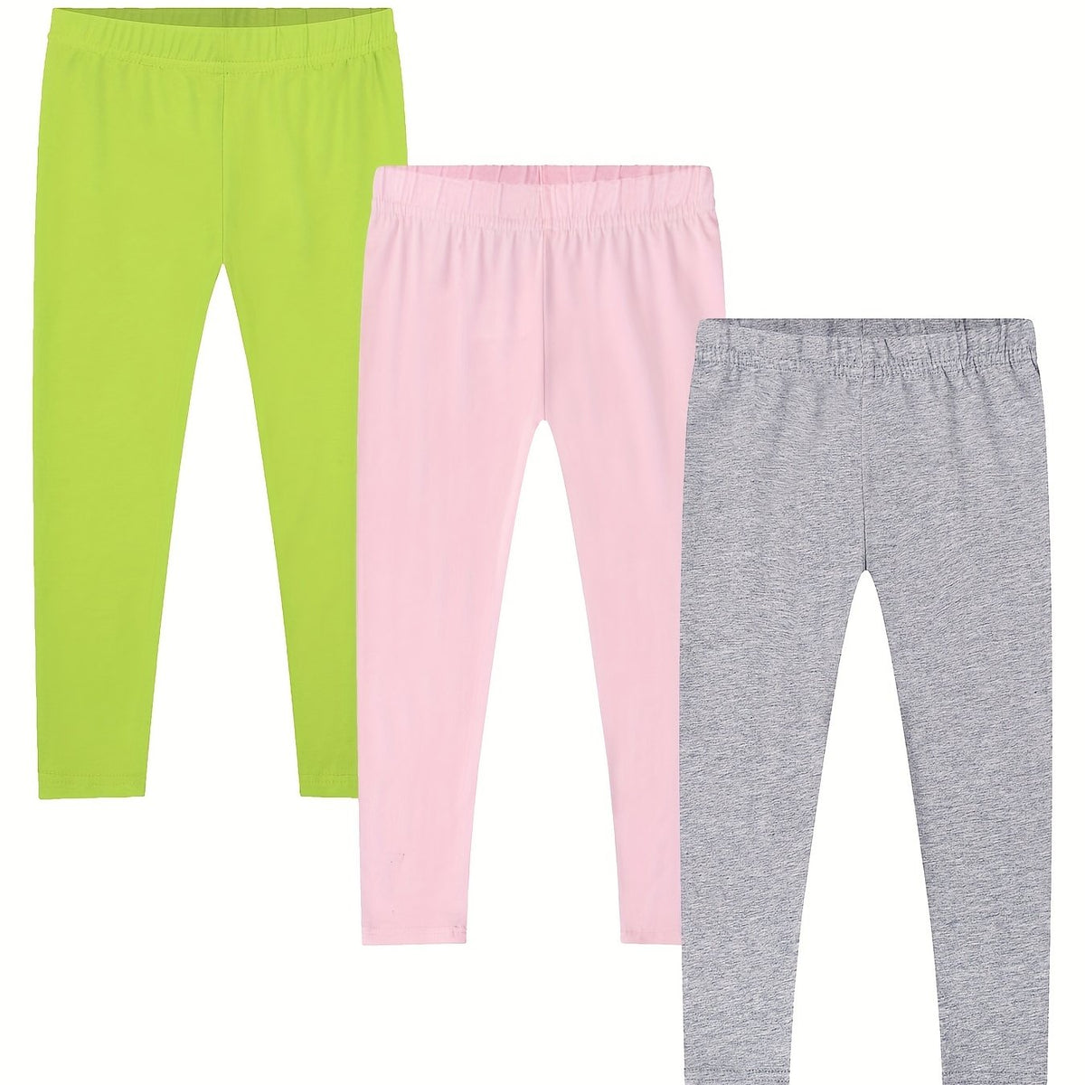 Girls High Stretch Slim Leggings Ankle Length Pants