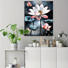DIY Paint by Numbers Kit for Adults - Lotus Flower