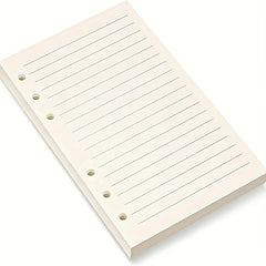 A6 Filler Paper 6 Hole Loose Leaf Paper Refillable Clip Notebook Planner Diary