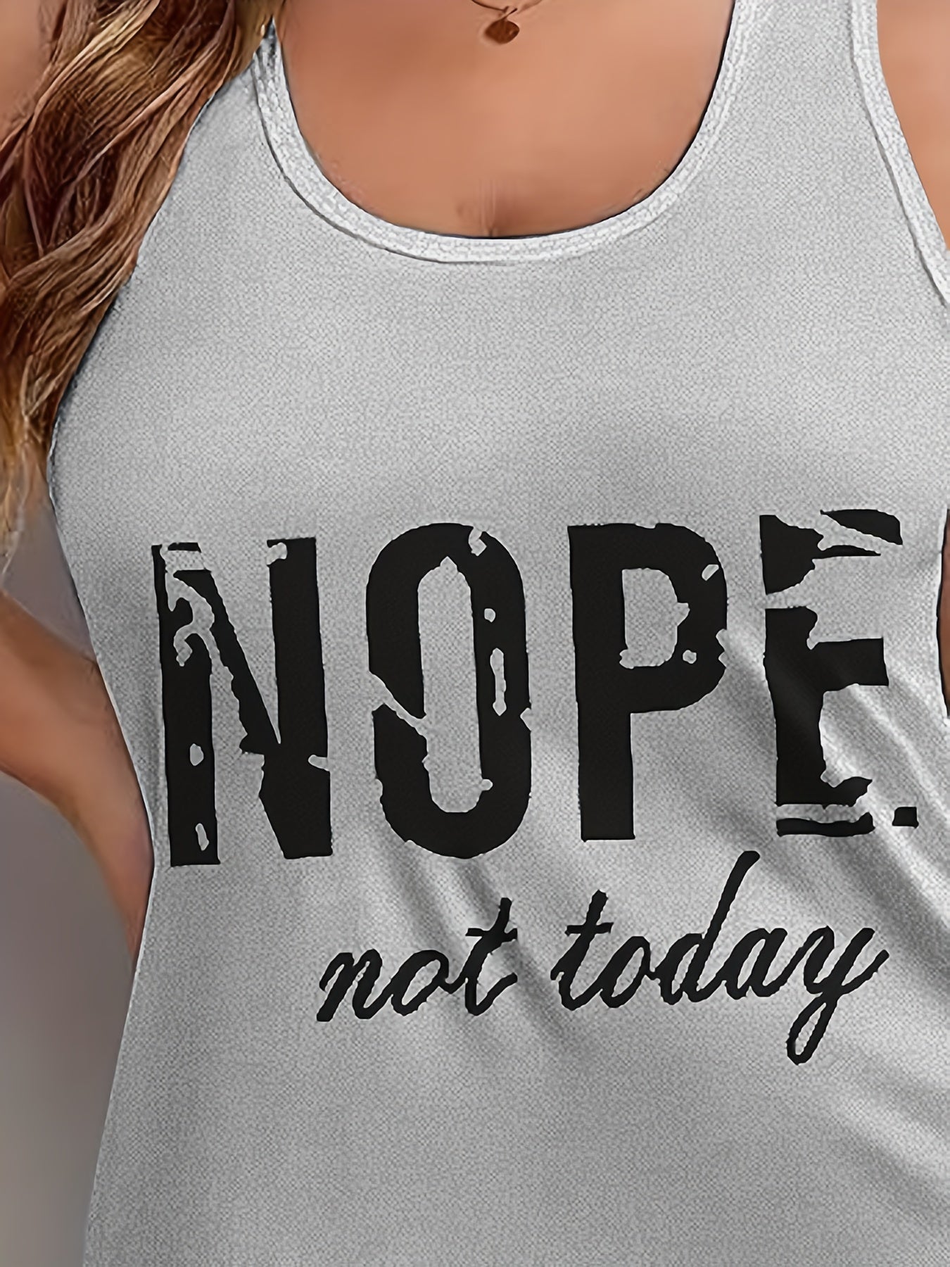  Slogan Print Tank Sleep Dress