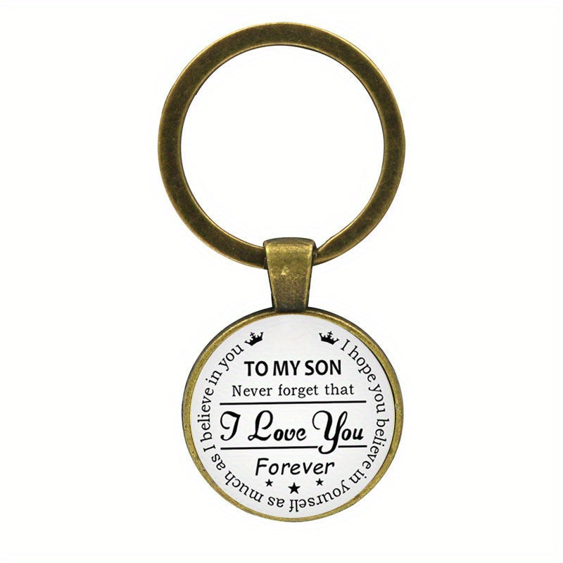 I Love You Son And Daughter Keychain Decoration Wallet Accessories Gift