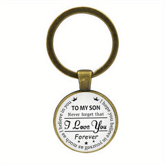I Love You Son And Daughter Keychain Decoration Wallet Accessories Gift